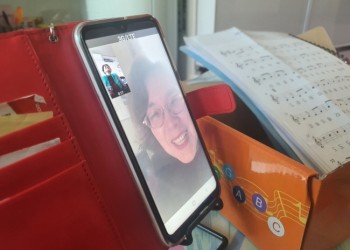 2020년 문화예술교육 지원사업 음악교실 1:1 비대면 수업 진행 이미지