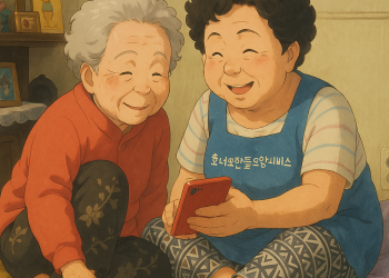 그림으로 본 노인맞춤돌봄서비스 현장 이미지